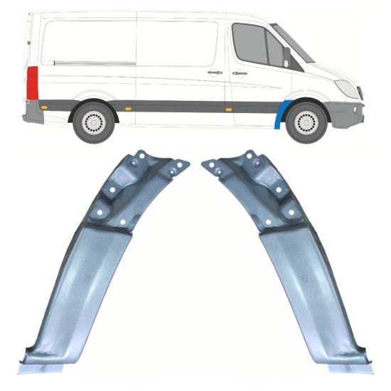 Panneau de réparation de l’aile avant pour Mercedes Sprinter 2006-2018 / Gauche+Droit / Ensemble 17256