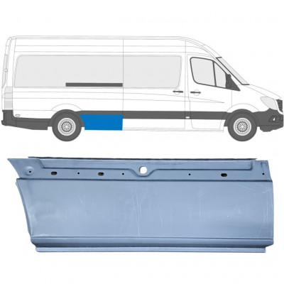 Panneau de réparation arc d'aile arrière pour Mercedes Sprinter 2006- / LWB / XLWB / Droite 5729