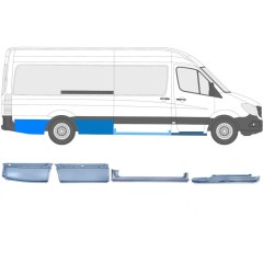 Ensemble de panneaux de réparation pour Volkswagen Crafter 2005-2017 / Droite / 14504