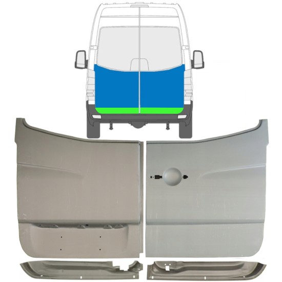 Panneau de réparation de porte arrière pour Mercedes Sprinter 2006-2018 / Ensemble 10517