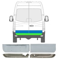 Panneau de réparation de porte arrière pour Mercedes Sprinter 2006-2018 / Gauche+Droit / Ensemble 6050