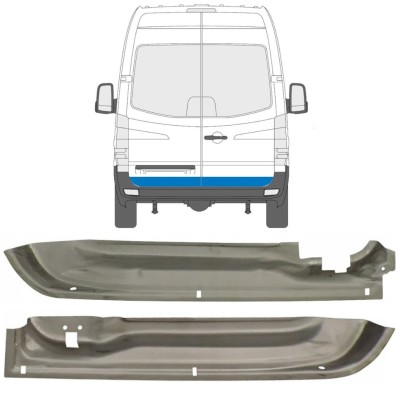 Panneau de réparation de porte arrière pour Mercedes Sprinter 2006-2018 / Gauche+Droit / Ensemble 9555
