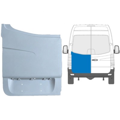 Panneau de réparation de porte arrière haut pour Volkswagen Crafter 2005-2017 / Gauche 13506