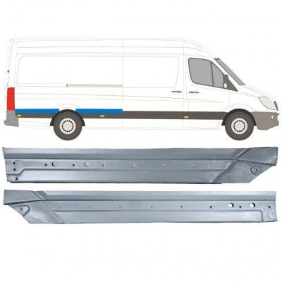 Panneau de réparation arc d'aile arrière pour Mercedes Sprinter 2006- / Droite / Ensemble 12057