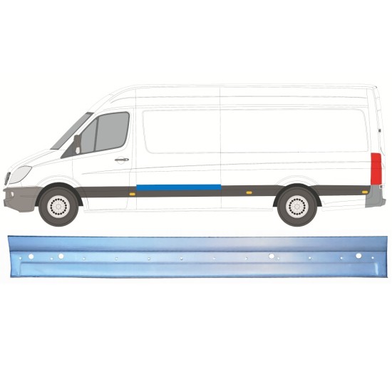 Panneau de réparation latéral pour Mercedes Sprinter 2006-2018 / Gauche 16135