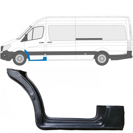 Réparation bas de caisse de porte avant pour Mercedes Sprinter 2006- / Gauche 5725