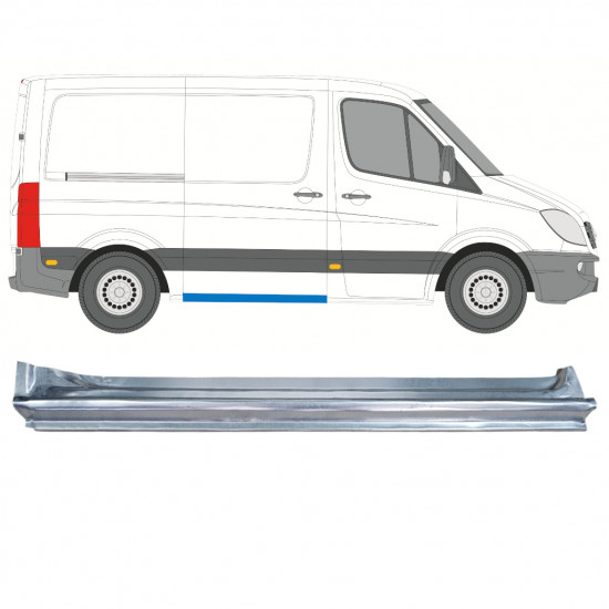 Réparation bas de caisse de sur porte latérale pour Mercedes Sprinter 2006- / SWB / Droite 12796