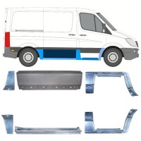 Ensemble de panneaux de réparation pour Volkswagen Crafter 2005-2017 / Gauche+Droit 15594