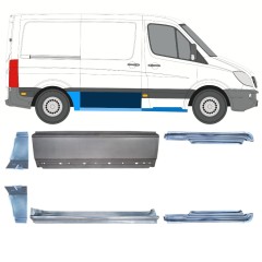 Ensemble de panneaux de réparation pour Mercedes Sprinter 2006-2018 / Gauche+Droit / 15589