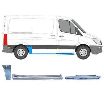 Ensemble de panneaux de réparation pour Mercedes Sprinter 2006-2013 / Droite / 15602