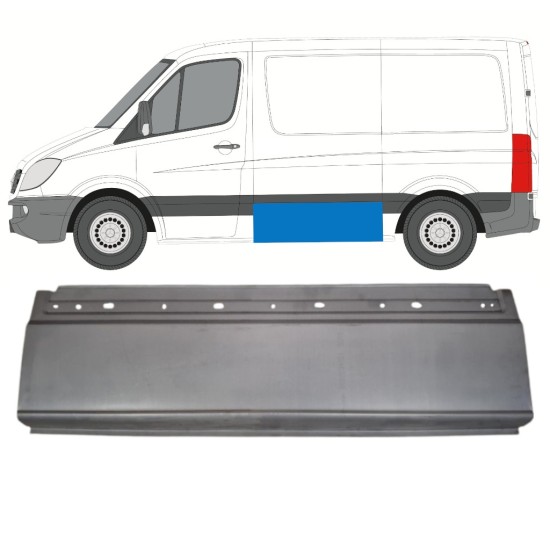 Panneau de réparation latéral pour Mercedes Sprinter 2006-2018 / Gauche 15587