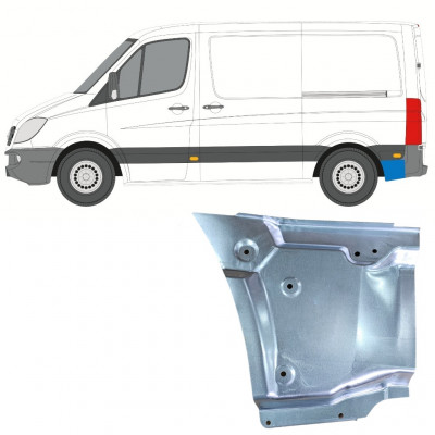 Panneau de réparation arc d'aile arrière pour Mercedes Sprinter 2006-2018 / SWB / Gauche 11050