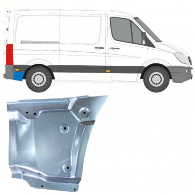 Panneau de réparation arc d'aile arrière pour Mercedes Sprinter 2006-2018 / SWB / Droite 11049