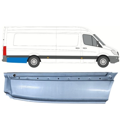 Panneau de réparation arc d'aile arrière pour Mercedes Sprinter 2006-2018 / Droite 6269