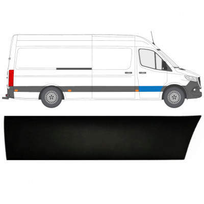 Moulure latérale sur porte avant pour Mercedes Sprinter 2018- / Droite 12926