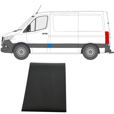 Moulure montant porte avant pour Mercedes Sprinter 2018- / Gauche 14886