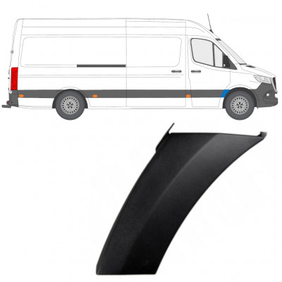 Moulure de l’aile avant pour Mercedes Sprinter 2018- / Droite 12930
