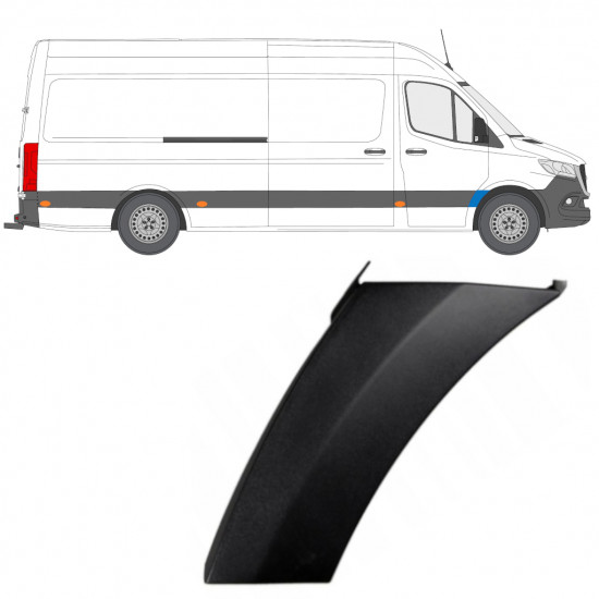 Moulure de l’aile avant pour Mercedes Sprinter 2018- / Droite 12930