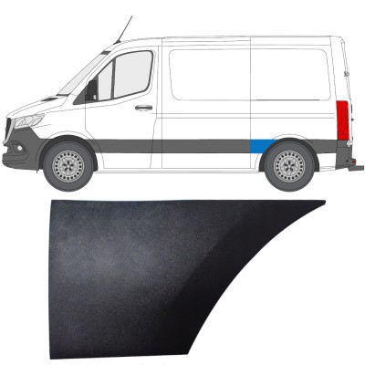 Moulure latérale sur aile arrière pour Mercedes Sprinter 2018- / Gauche 14888
