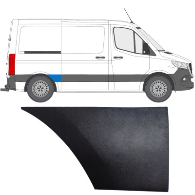 Moulure latérale sur aile arrière pour Mercedes Sprinter 2018- / Droite 14887