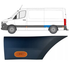 Moulure latérale de l'aile arrière avec lampe pour Mercedes Sprinter 2018- / Gauche / Ensemble 16653