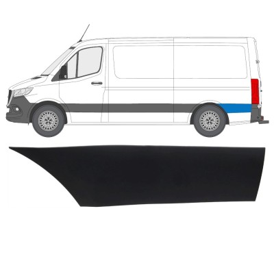 Moulure de derrière roue arrière pour Mercedes Sprinter 2018- / Gauche 16643