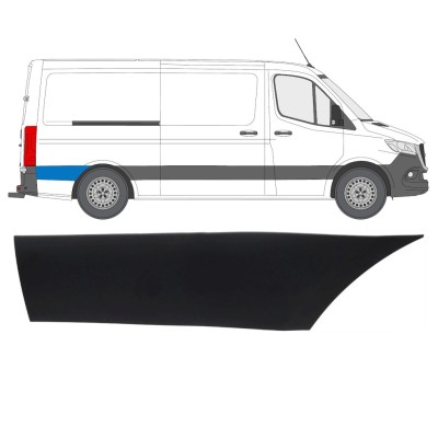 Moulure de derrière roue arrière pour Mercedes Sprinter 2018- / Droite 16642
