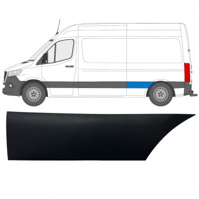 Moulure latérale sur aile arrière pour Mercedes Sprinter 2018- / Gauche 12939