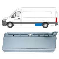 Panneau de réparation arc d'aile arrière inférieur pour Mercedes Sprinter 2018- / Gauche 16064