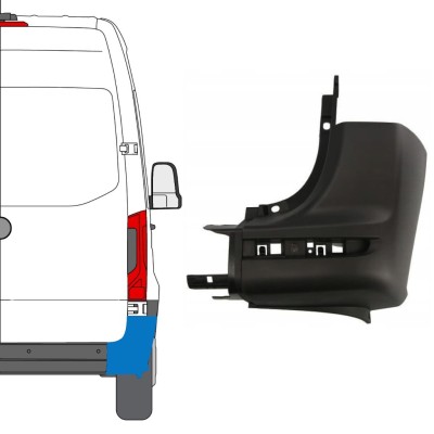 Coin du pare-chocs arrière pour Mercedes Sprinter 2018- / Droite 14943
