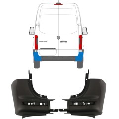 Coin du pare-chocs arrière pour Mercedes Sprinter 2018- / Gauche+Droit / Ensemble 14945