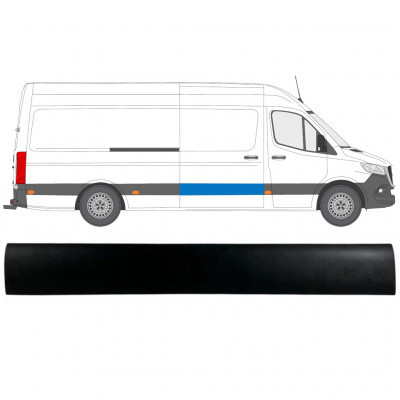 Moulure latérale de porte latérale pour Mercedes Sprinter 2018- / Droite 12932