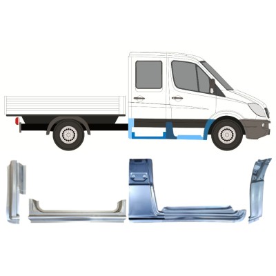 Ensemble de panneaux de réparation pour Mercedes Sprinter 2006-2018 / Droite / 15085