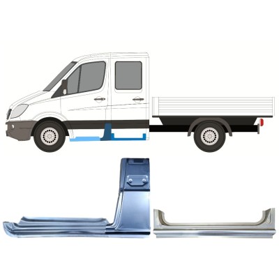 Ensemble de panneaux de réparation pour Mercedes Sprinter 2006-2018 / Gauche / 15088