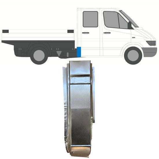 Panneau de réparation coin pour Mercedes Sprinter 1995-2006 / Droite 16398