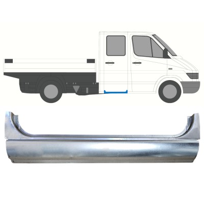 Panneau de réparation du seuil des portes arrières pour Mercedes Sprinter 1995-2006 / Gauche = Droite (symétrique) 16385