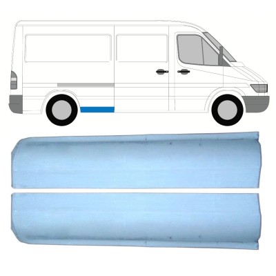 Panneau de réparation partie avant de l'aile arrière pour Mercedes Sprinter 1995-2006 / Gauche+Droit / Ensemble 9861