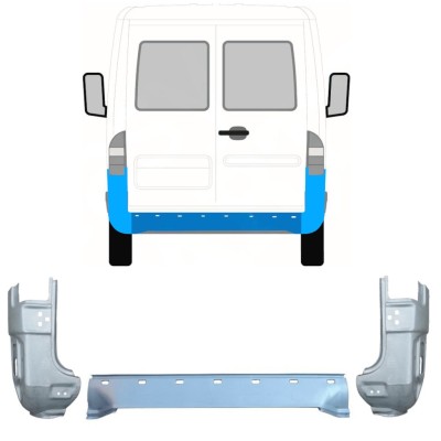 Panneau de réparation arrière pour Mercedes Sprinter 1995-2006 / Ensemble 9716