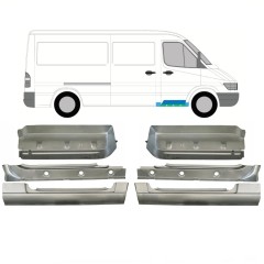 Réparation bas de caisse + aile + seuil de marche avant pour Mercedes Sprinter 1995-2006 / Ensemble 10534