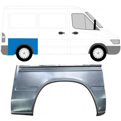 Panneau de réparation arc d'aile arrière pour Mercedes Sprinter 1995- / SWB / Droite 5869