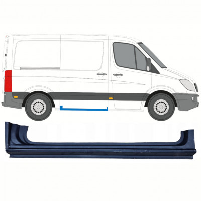 MERCEDES SPRINTER 2006- EMPATTEMENT COURT PANNEAU DE SEUIL DE PORTE COULISSANTE / DROIT