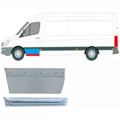 Panneau de réparation de porte avant intérieur + extérieur pour Mercedes Sprinter 2006-2018 / Gauche / Ensemble 9624