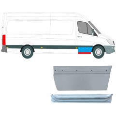Panneau de réparation de porte avant intérieur + extérieur pour Mercedes Sprinter 2006-2018 / Droite / Ensemble 9623