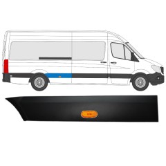 Moulure latérale de l'aile arrière avec lampe pour Mercedes Sprinter 2006-2018 / Droite / Ensemble 9056