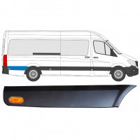 Moulure latérale de l'aile arrière derrière la roue avec lampe pour Mercedes Sprinter 2006- / LWB / Droite / Ensemble 9058