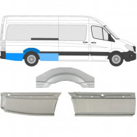 Panneau de réparation arc d'aile arrière pour Mercedes Sprinter 2006- / LWB / Droite / Ensemble 8717