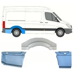 Panneau de réparation arc d'aile arrière pour Mercedes Sprinter 2006-2018 / Droite / Ensemble 8715
