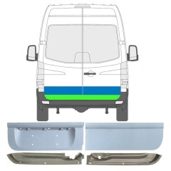 Panneau de réparation de porte arrière pour Volkswagen Crafter 2005-2017 / Gauche+Droit 17175