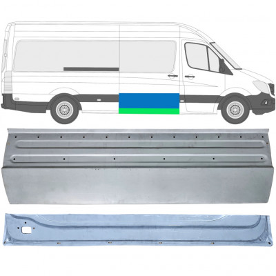 Panneau de réparation des portes latérale intérieur et extérieur pour Mercedes Sprinter 2006- / Droite / Ensemble 11961