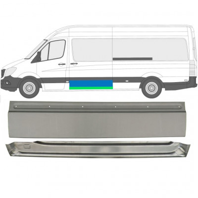 Panneau de réparation pour porte coulissante pour Mercedes Sprinter 2006- / Gauche /  11270